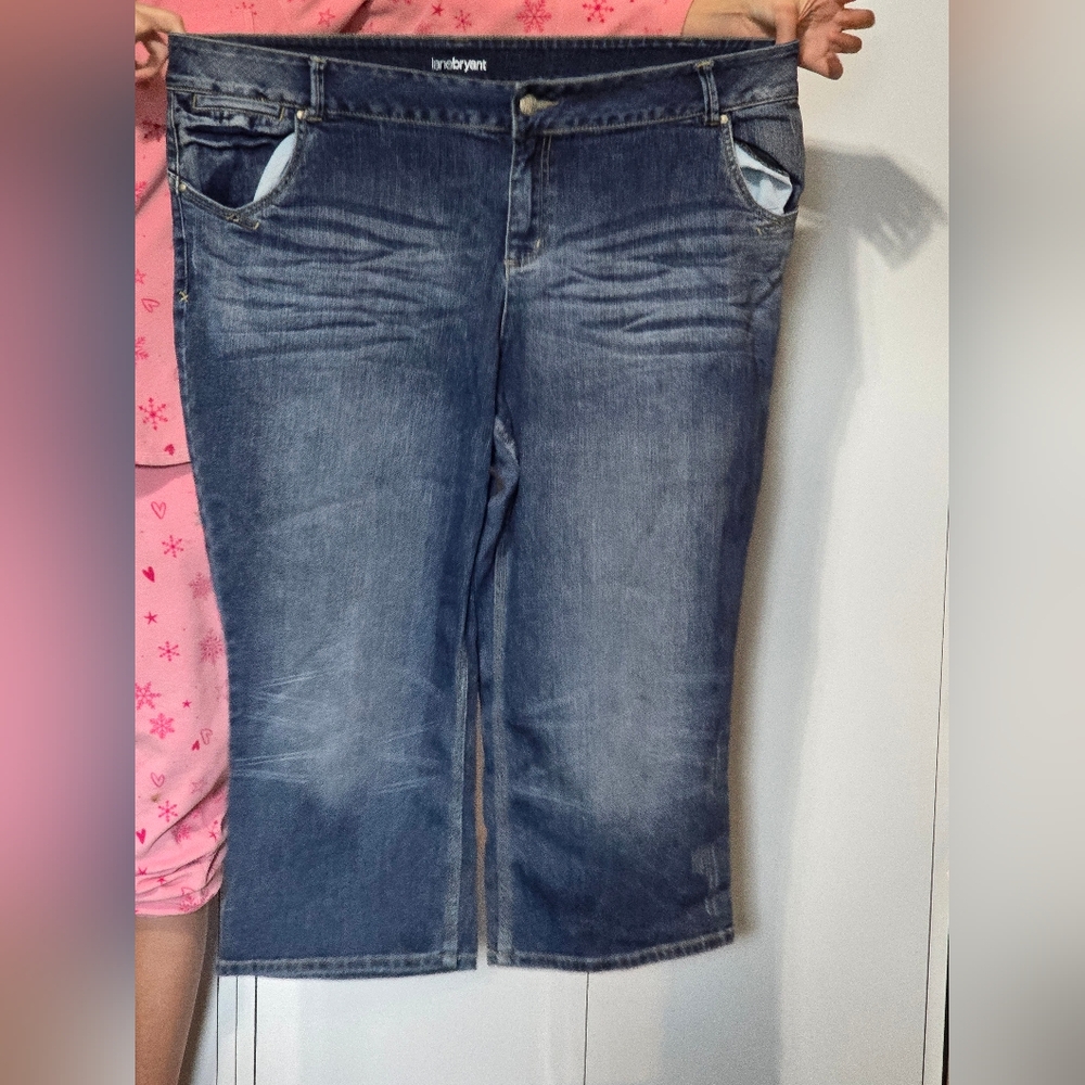 Lane Bryant Denim Capri, Plus Size 26